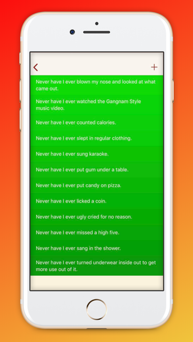Capturas de tela do I never did
