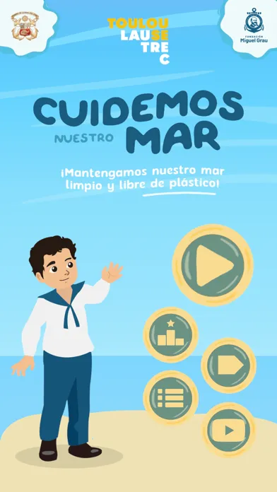 Capturas de tela do Cuidemos Nuestro Mar