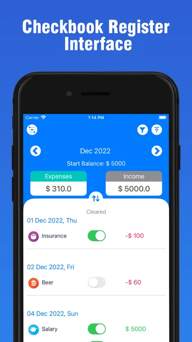 Checkbook Register: AI Scanner应用截图
