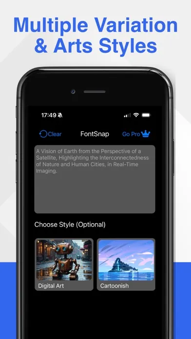 AI Image Generator: FontSnap Screenshots