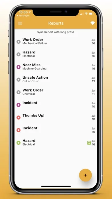 Tangkapan skrin Incident and Hazard ID
