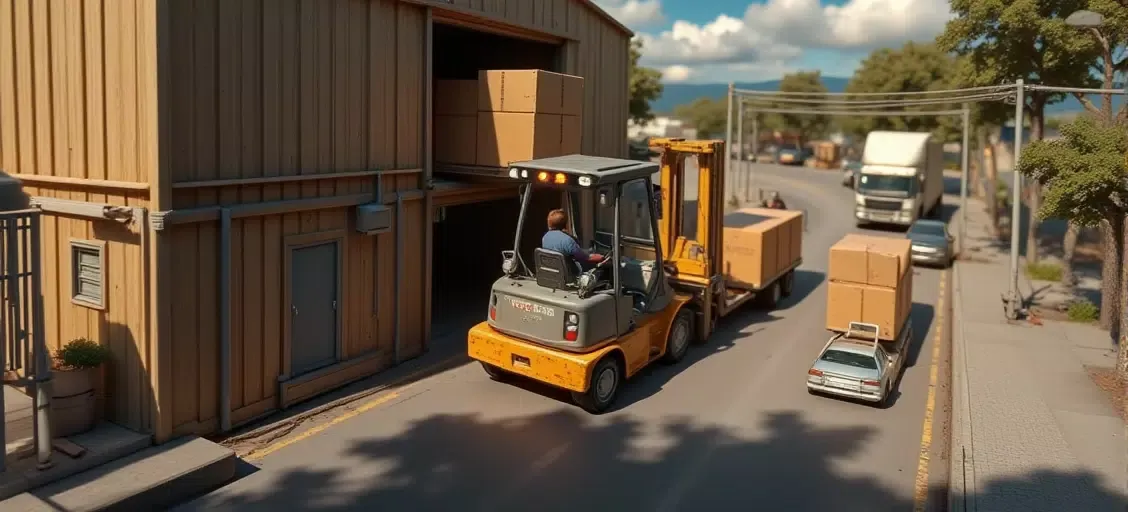 ภาพหน้าจอของ Forklift Operator Game