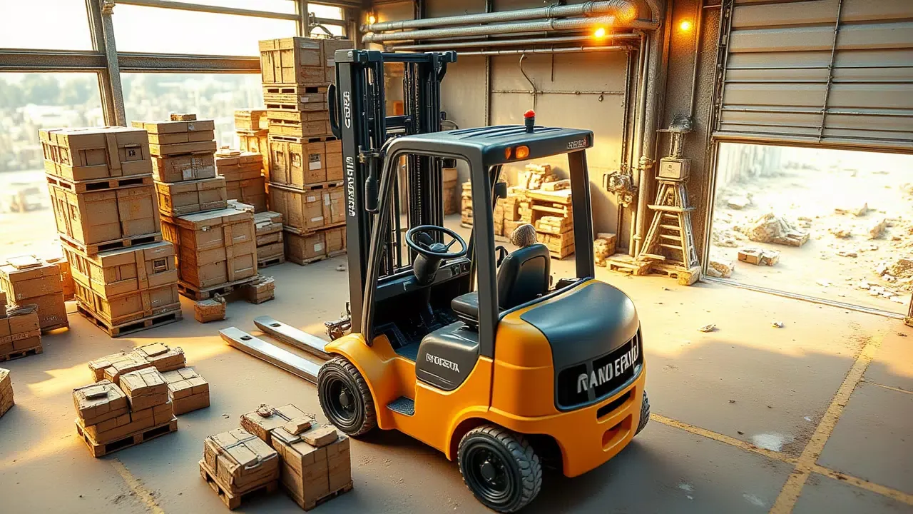 ภาพหน้าจอของ Forklift Operator Game