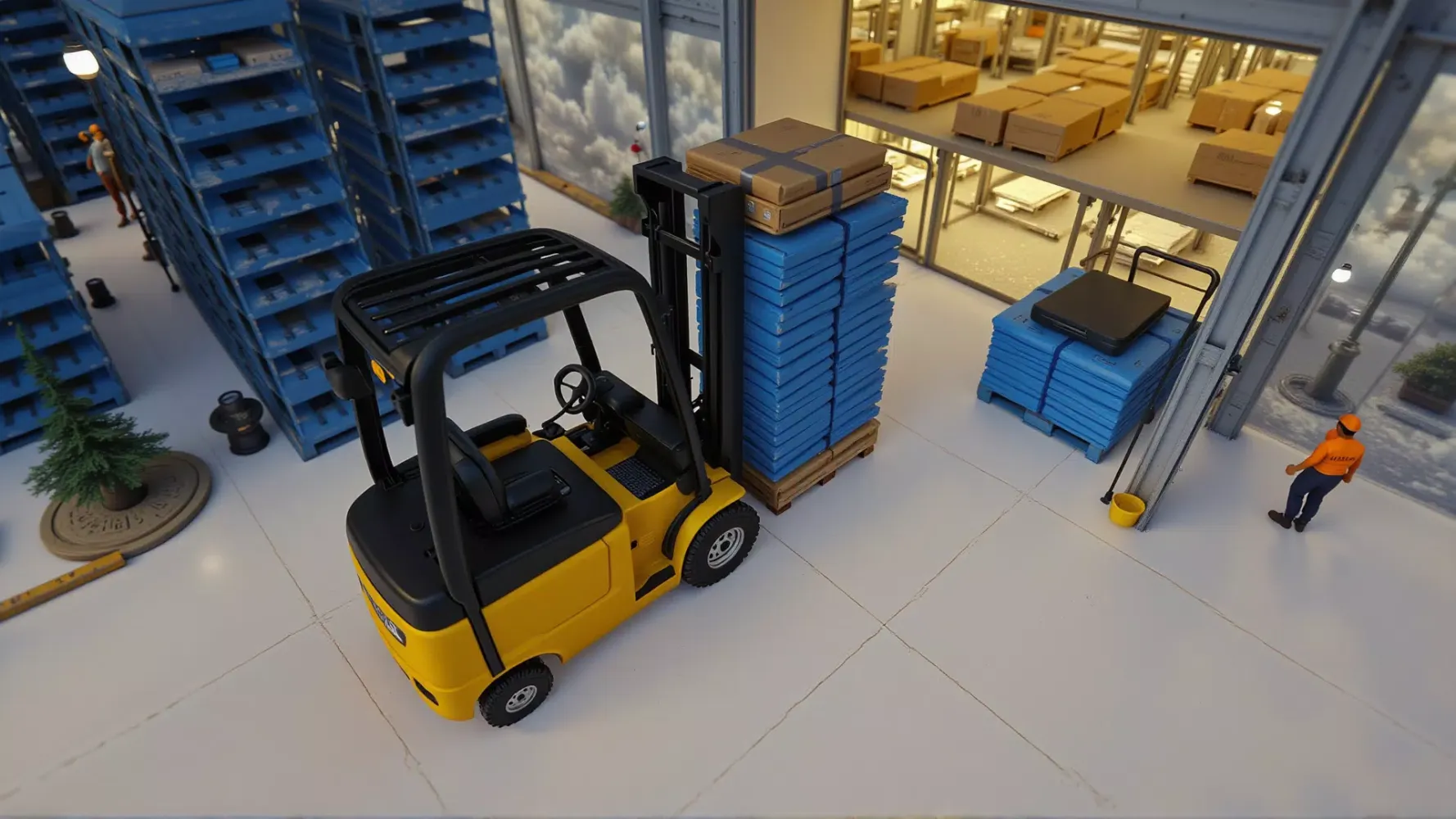 ภาพหน้าจอของ Forklift Operator Game