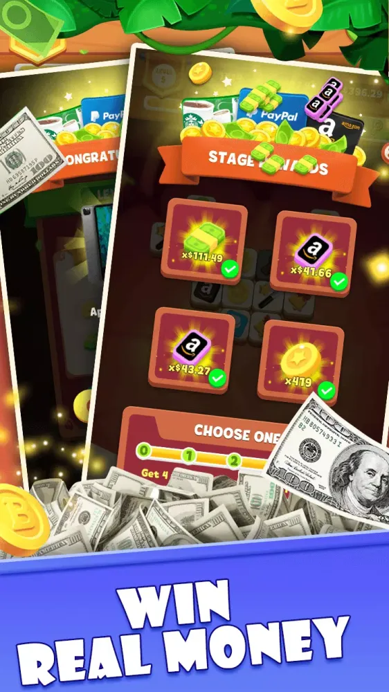 Ảnh chụp màn hình của cash tile:real money game