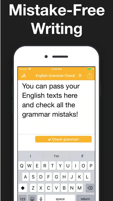 Tangkapan layar CorrectMe English Grammar help