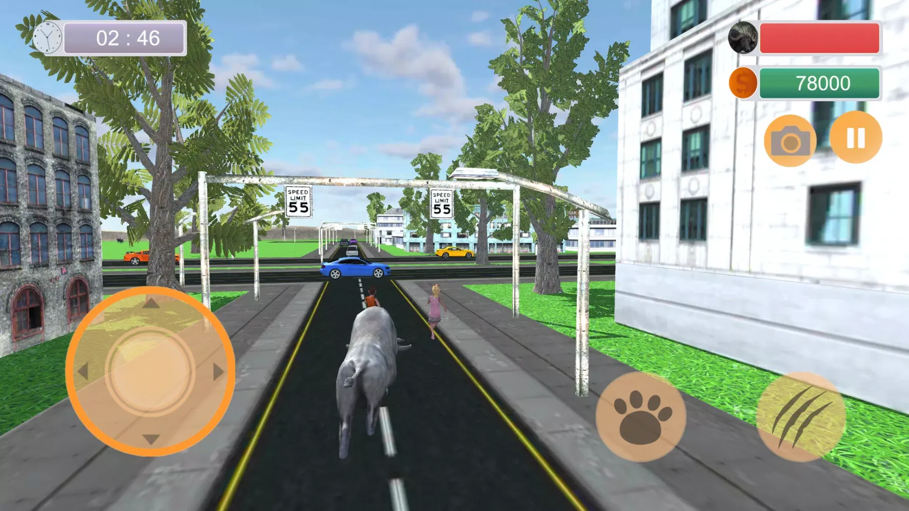 Angry Buffalo Attack Game 3D স্ক্রিনশট