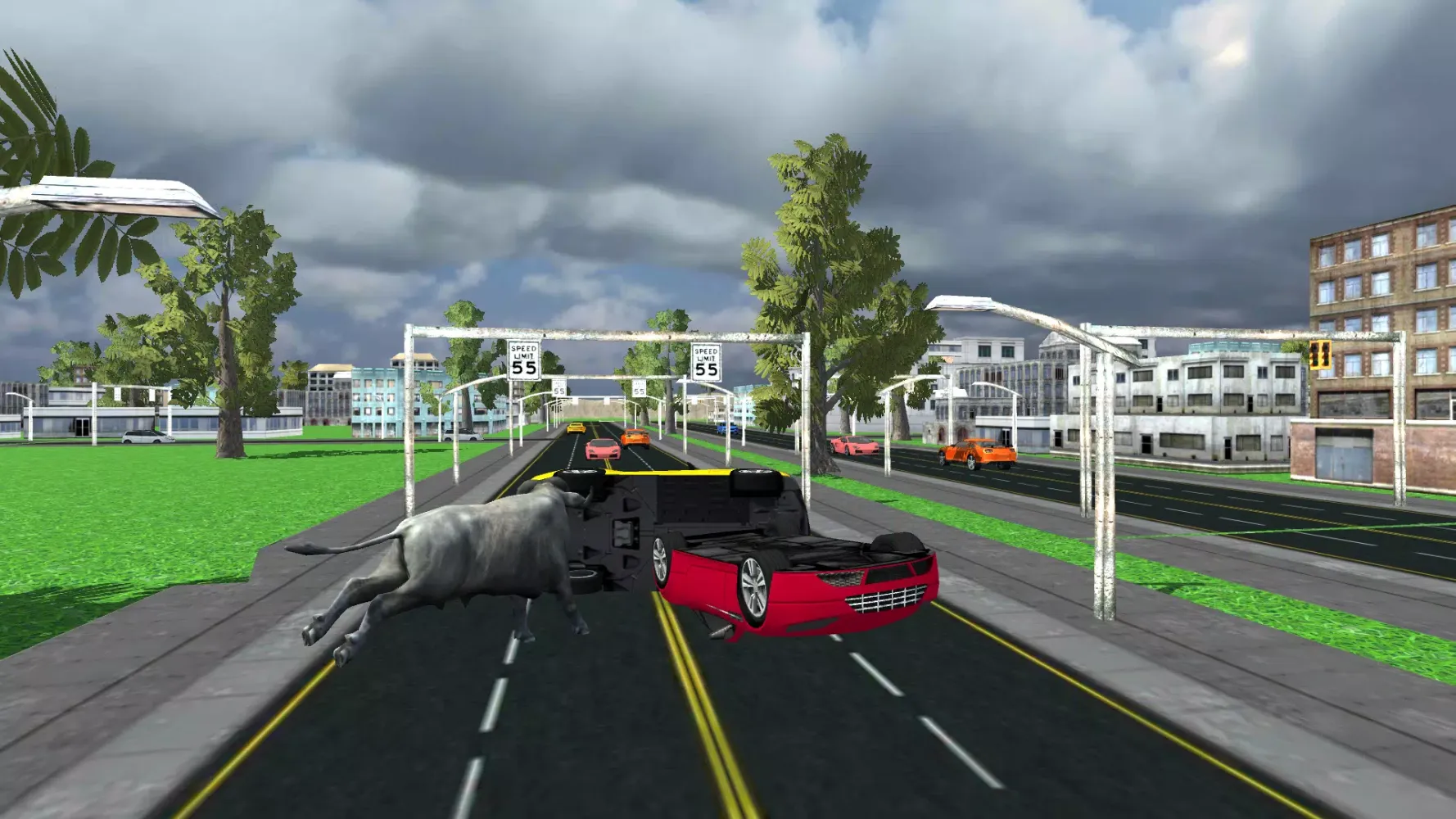 Angry Buffalo Attack Game 3D স্ক্রিনশট