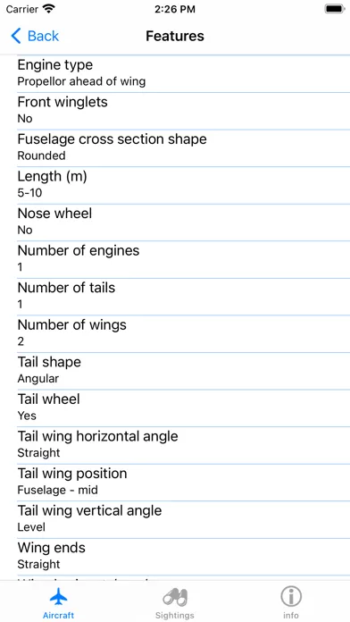 Aircraft ID स्क्रीनशॉट