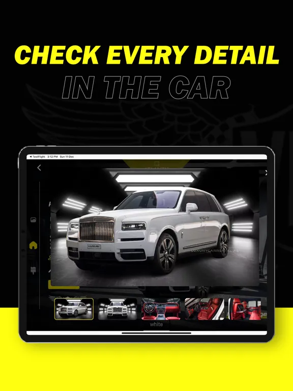 Ảnh chụp màn hình của VIP Rent A Car iPad 