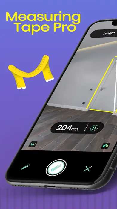 Zrzuty ekranu Measuring Tape Ruler Pro App
