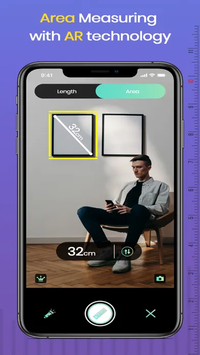 Zrzuty ekranu Measuring Tape Ruler Pro App
