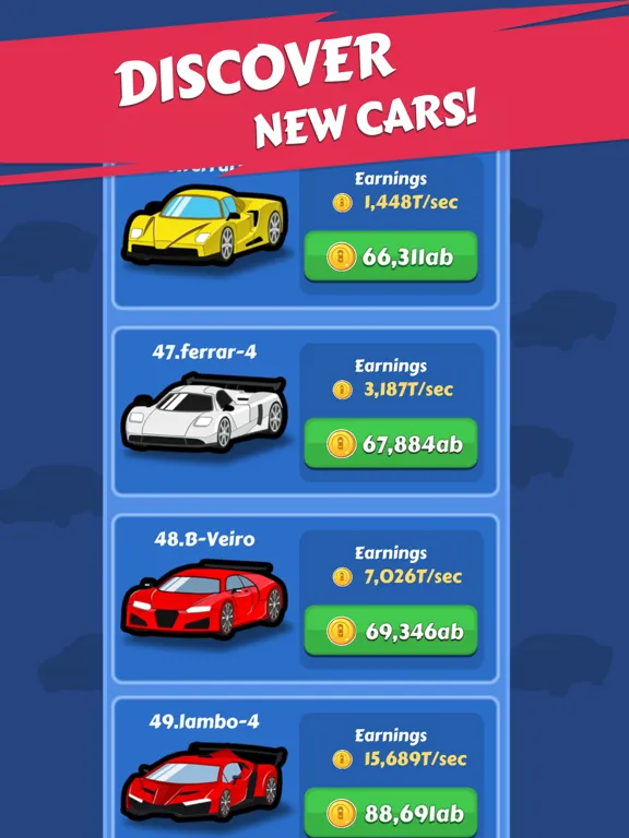 Merge Car - Idle Car Tycoon iPad  স্ক্রিনশট