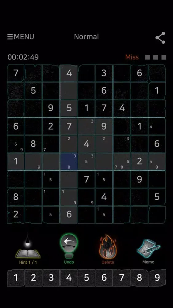 Capturas de tela do Sudoku : Dark Sand Castle