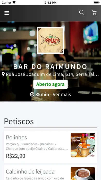 Ảnh chụp màn hình của Bar do Raimundo