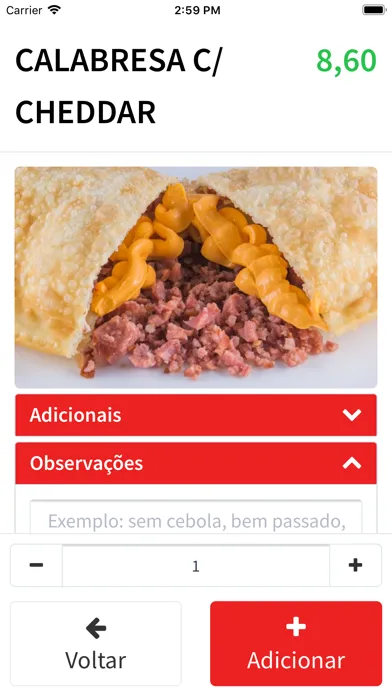 Capturas de tela do Fábrica Do Pastel SJP Centro