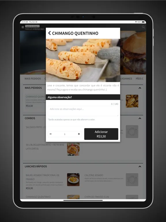صور Pão Gostoso Delivery iPad 
