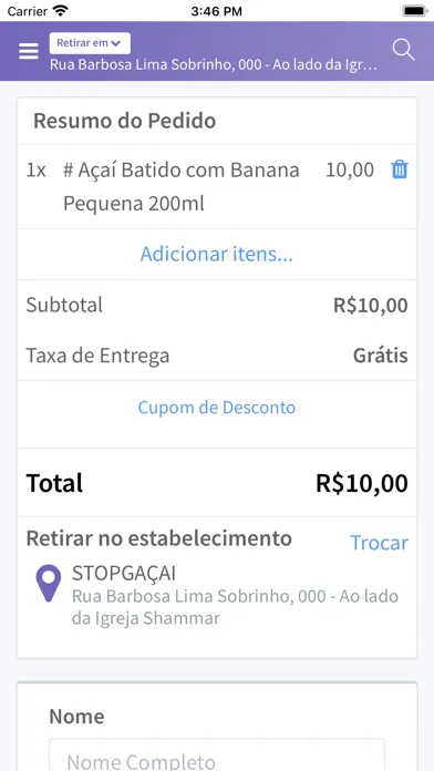 ภาพหน้าจอของ Stop G Açaí