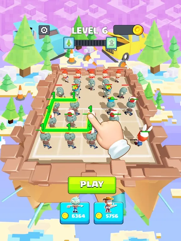 Merge Survival: Zombie Battle iPad  سکرین شاٹس