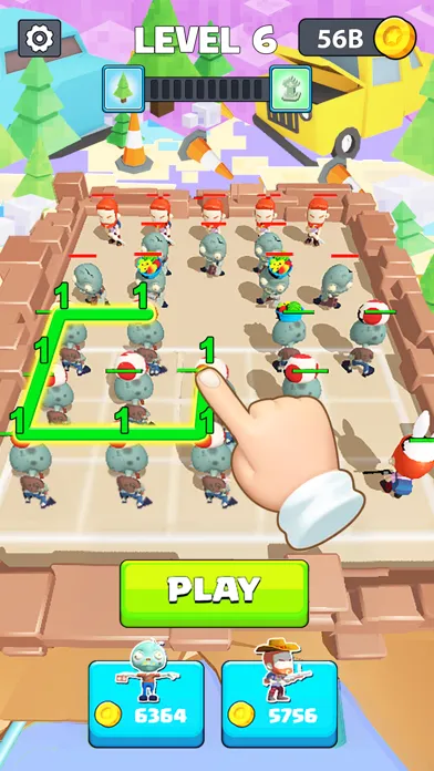 Merge Survival: Zombie Battle سکرین شاٹس