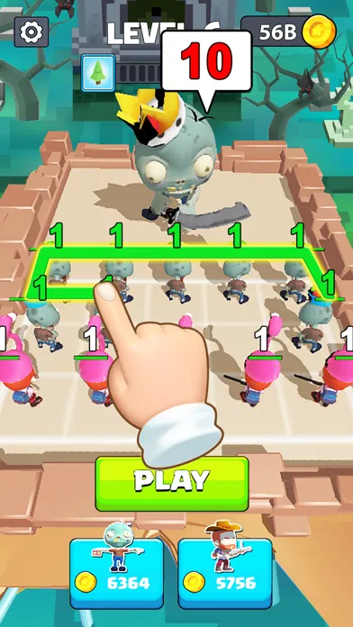 Merge Survival: Zombie Battle سکرین شاٹس