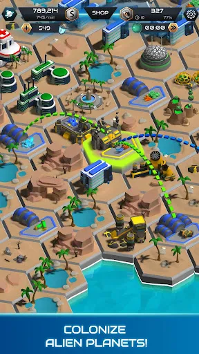 ภาพหน้าจอของ Galactic Colonies