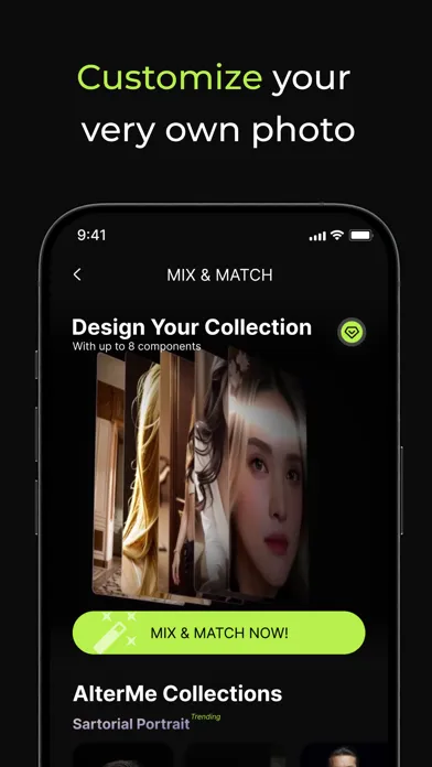 Zrzuty ekranu AlterMe: AI Portrait Generator