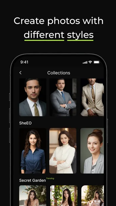 Zrzuty ekranu AlterMe: AI Portrait Generator