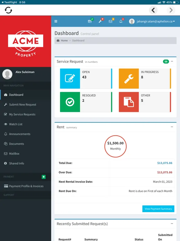 Скриншоты Mi Property Portal iPad 