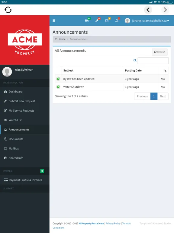 Скриншоты Mi Property Portal iPad 