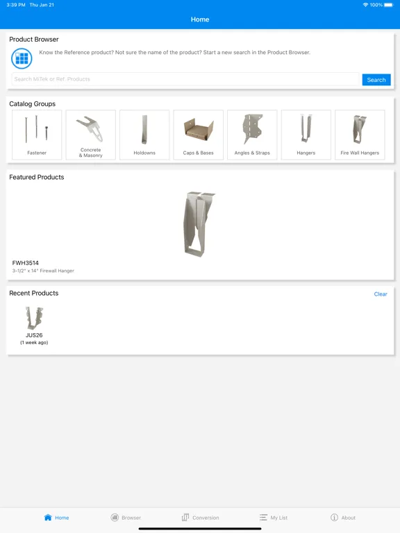 MiTek Builder Products iPad  স্ক্রিনশট