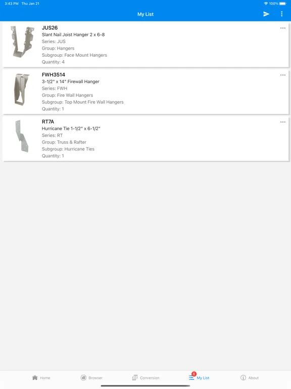 MiTek Builder Products iPad  স্ক্রিনশট