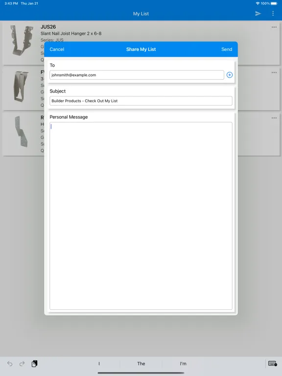 MiTek Builder Products iPad  স্ক্রিনশট