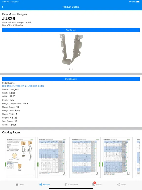 MiTek Builder Products iPad  স্ক্রিনশট