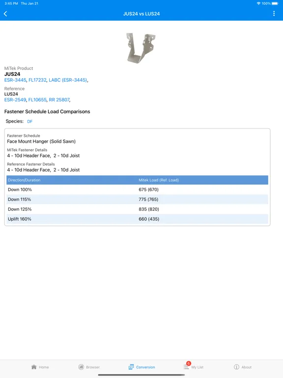 MiTek Builder Products iPad  স্ক্রিনশট