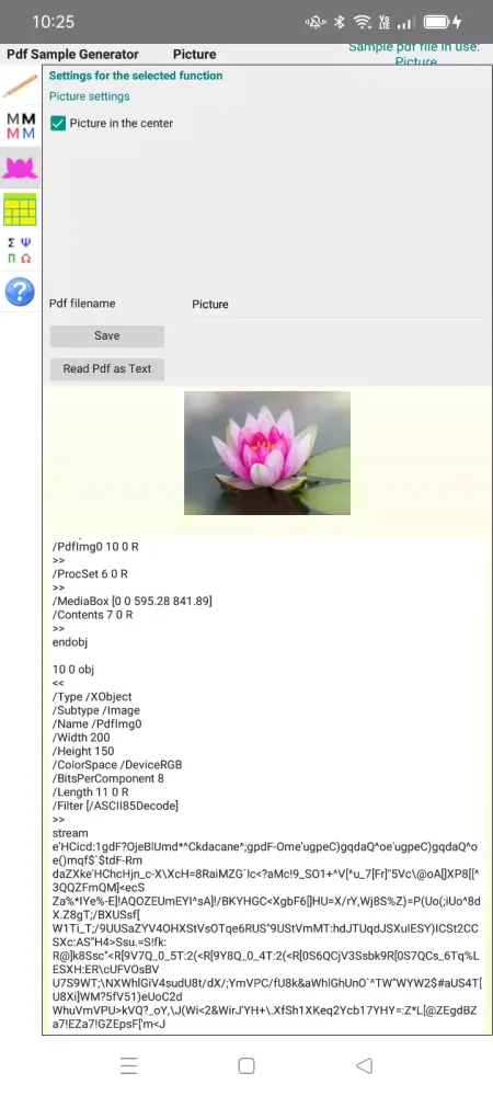 Ảnh chụp màn hình của Pdf Sample Generator