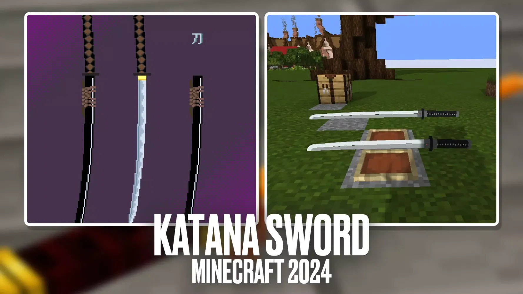 Captures d'écran de Katana Sword for Minecraft Mod