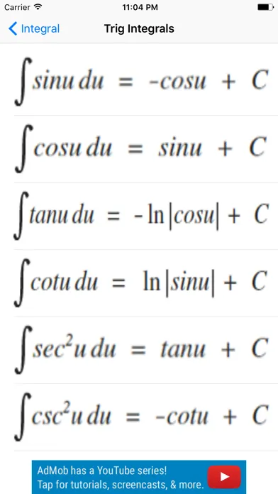 Calculus Formulas AP Screenshots
