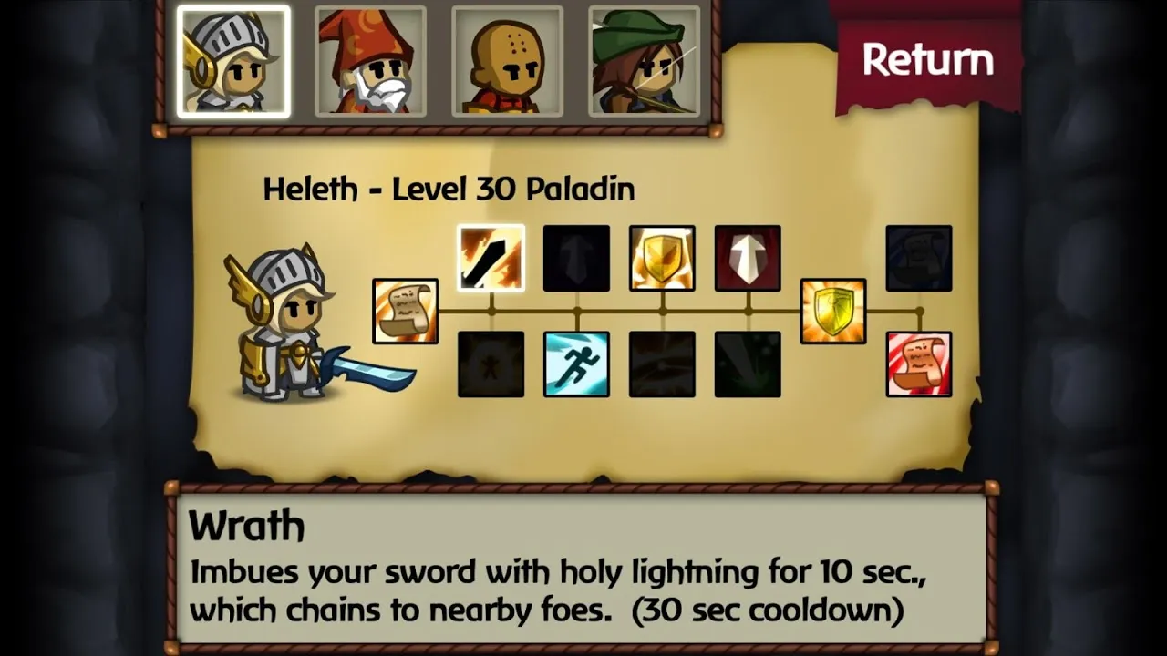 Capturas de tela do Battleheart