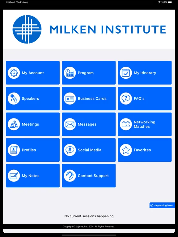 Captures d'écran de Milken Institute Events iPad 
