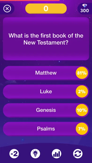 Captures d'écran de Bible Quiz Game!