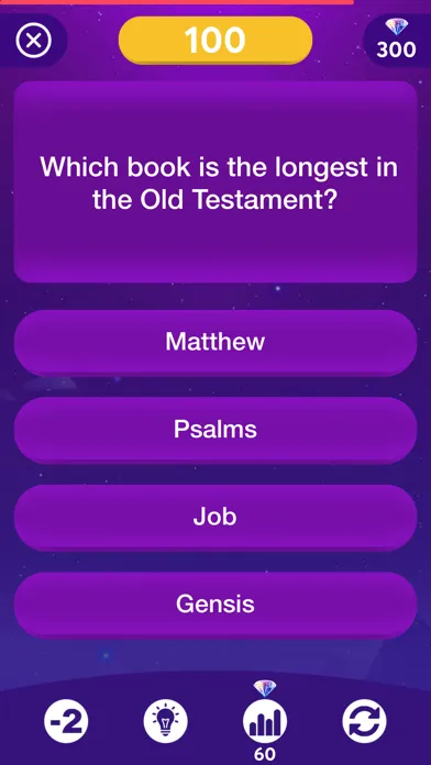 Captures d'écran de Bible Quiz Game!