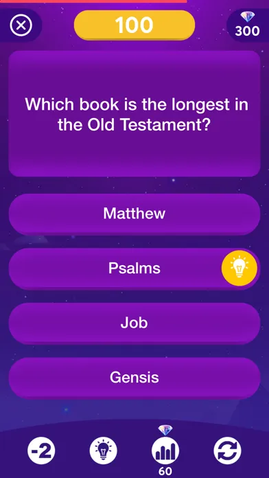 Captures d'écran de Bible Quiz Game!