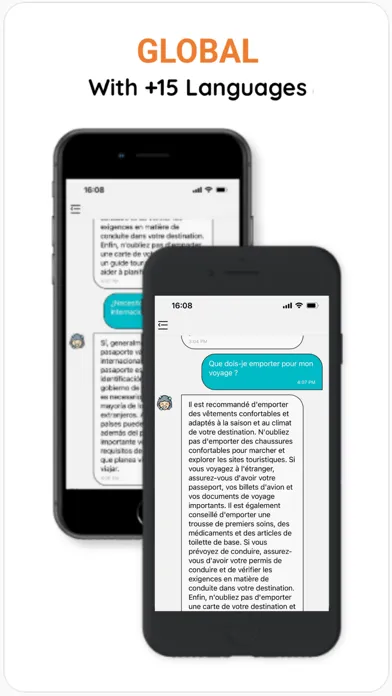 Capturas de pantalla de TRIPChatter AI Travel Chat