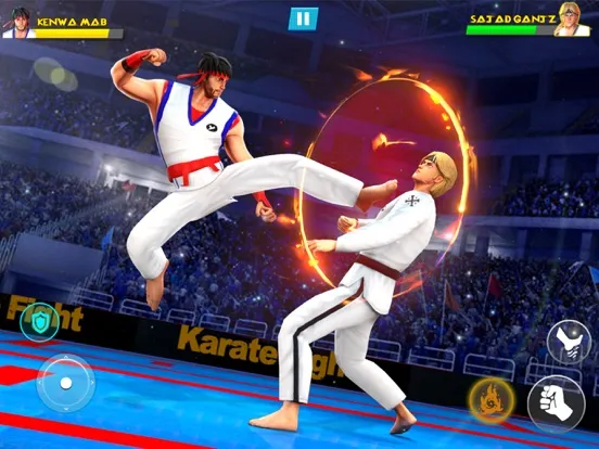 Capturas de tela do Kung Fu Karate: Fighting Games iPad 