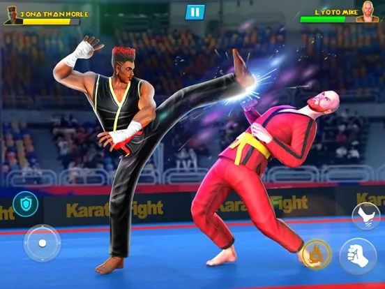Capturas de tela do Kung Fu Karate: Fighting Games iPad 