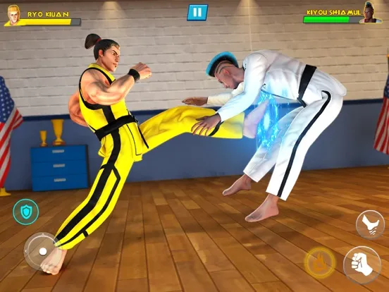 Capturas de tela do Kung Fu Karate: Fighting Games iPad 