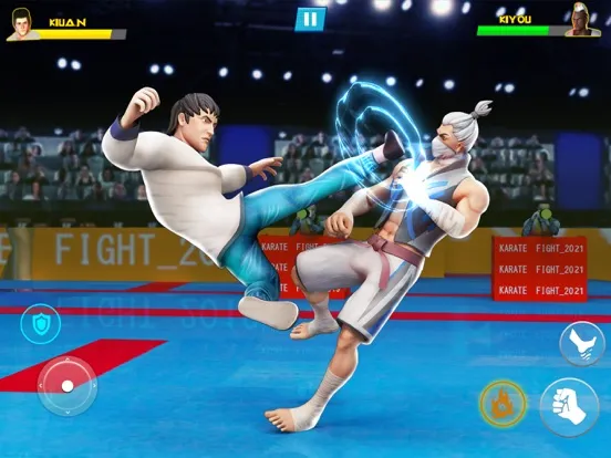 Capturas de tela do Kung Fu Karate: Fighting Games iPad 