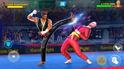 Capturas de tela do Kung Fu Karate: Fighting Games