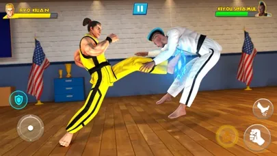 Capturas de tela do Kung Fu Karate: Fighting Games